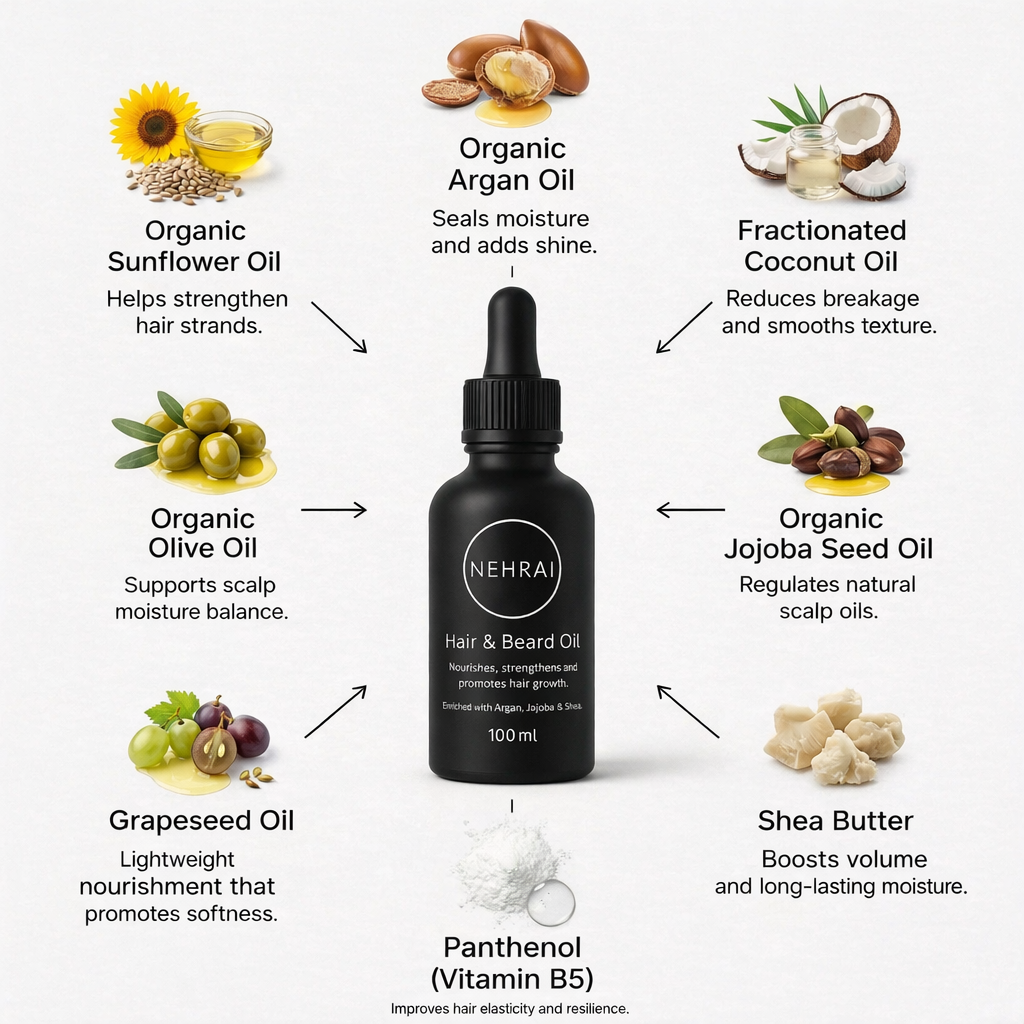 Nehrai Hair & Beard Oil Pre Order Now!